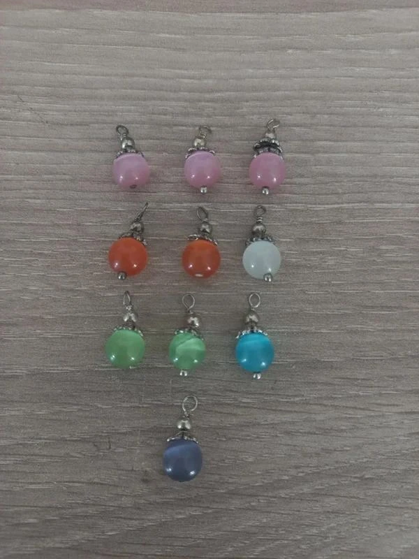 Lot De Pendentifs "Oeil De Chat"